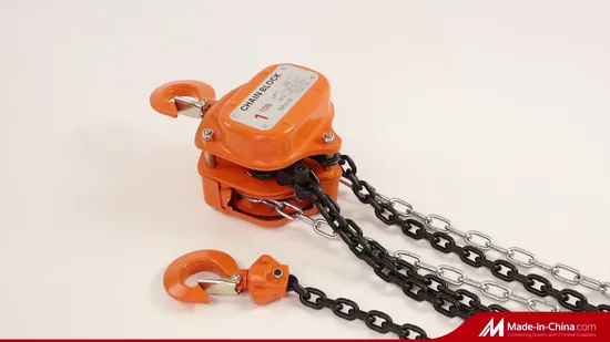 China Factory OEM Customized Manufacturer Supplier Lifting Manual Block Chain Hoist Pulley Lever Block 