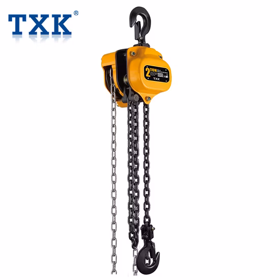 Txk Factory Supply Attrezzatura industriale Blocco puleggia a catena da 2 tonnellate
